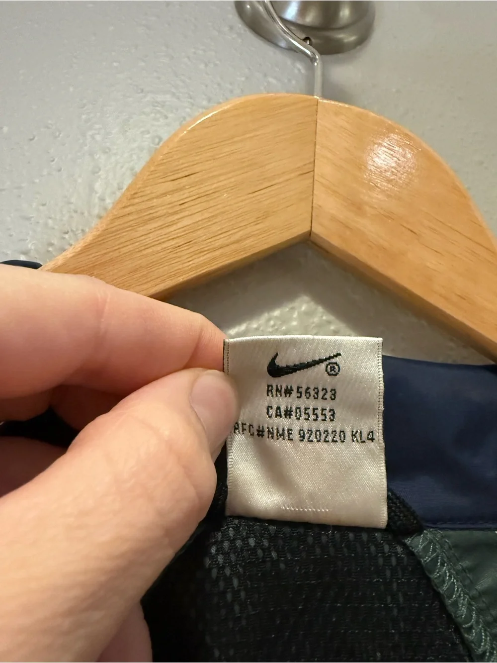 Vintage Nike Swoosh Full Zip Colorblock Windbreaker Jacket Size XL